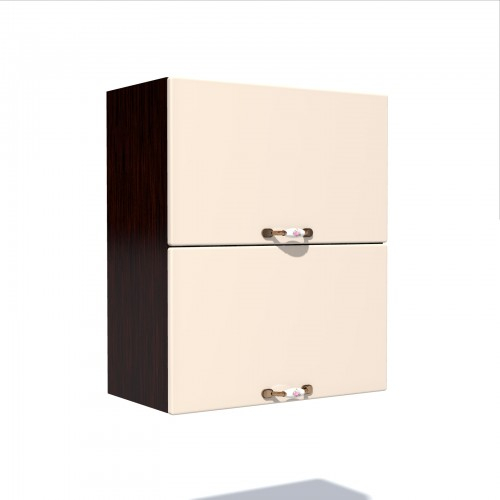 Corp superior 60 cu 2 usi orizontale Zebra MDF vanilie simplu [1]