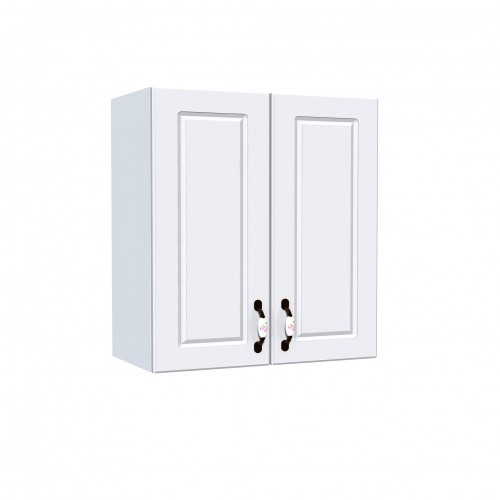 Corp superior 60 cu 2 usi pentru hota telescopica Zebra MDF alb [1]