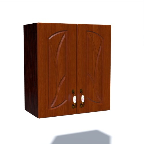 Corp superior 60 cu 2 usi pentru hota telescopica Zebra MDF frunza cedru [1]