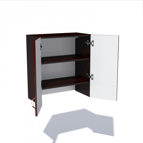 Corp superior 60 cu 2 usi pentru hota telescopica Zebra MDF rosu simplu [3]