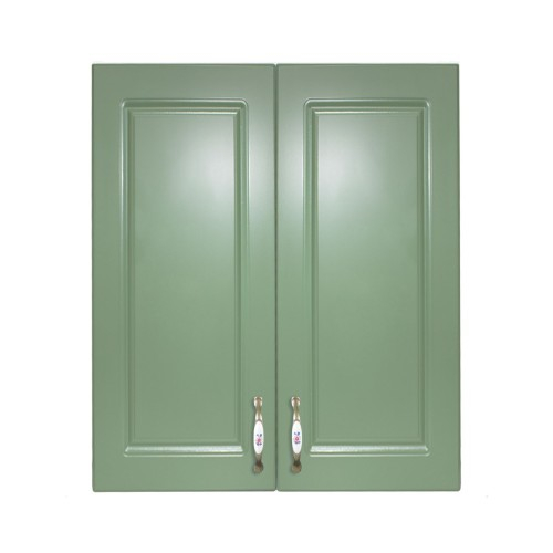 Corp superior 60 cu 2 usi pentru hota telescopica Zebra MDF verde [3]