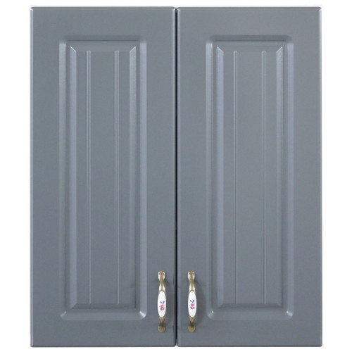 Corp superior 60. cu 2 usi Zebra MDF gri dungi [4]