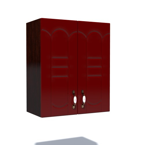 Corp superior 62 cu 2 usi Zebra MDF tulip rosu [1]