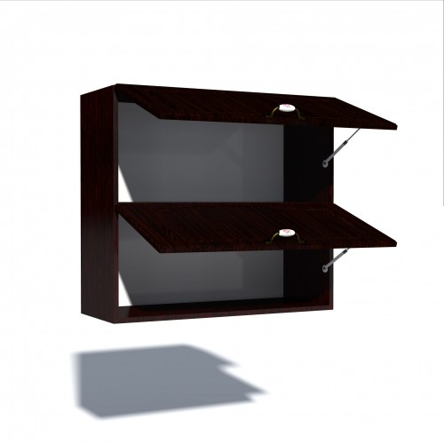 Corp superior 80 cu 2 usi orizontale Zebra MDF mustata wenge [2]