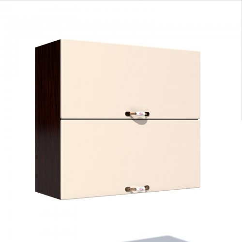 Corp superior 80 cu 2 usi orizontale Zebra MDF vanilie simplu [1]