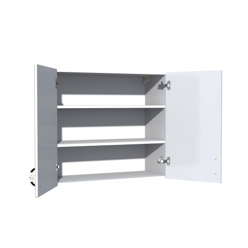 Corp superior 80. cu 2 usi Zebra MDF alb drept [3]