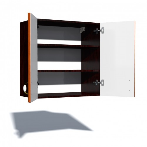 Corp superior 80. cu 2 usi Zebra MDF frunza cedru [2]