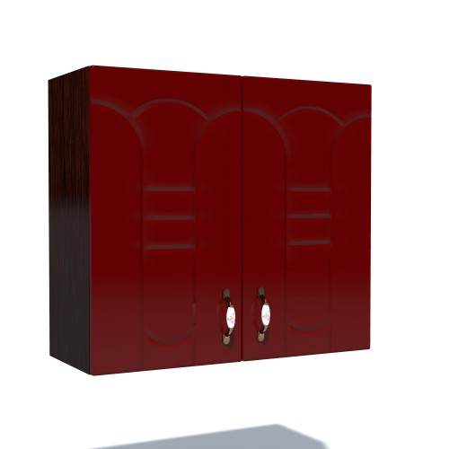 Corp superior 80. cu 2 usi Zebra MDF tulip rosu [1]