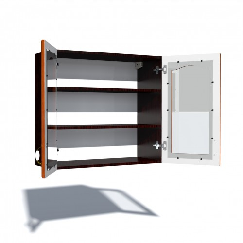 Corp superior vitrina 80 cu 2 usi Zebra MDF mustata cedru [3]