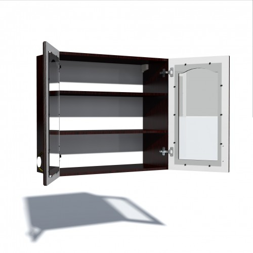 Corp superior vitrina 80 cu 2 usi Zebra MDF mustata wenge [3]