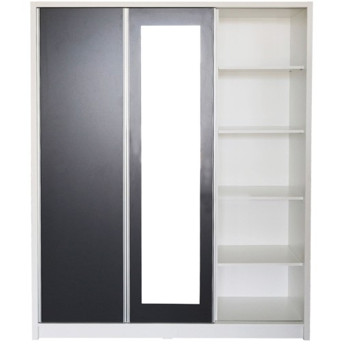 Cuier David Max Alb cu Gri, 153 x 38 x 194 cm [5]