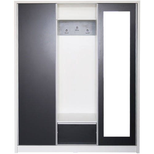 Cuier David Max Alb cu Gri, 153 x 38 x 194 cm [1]