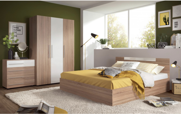 Dormitor Andora Sonoma&Alb [1]