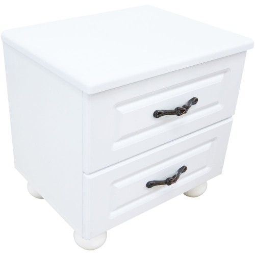 Dormitor Dynasty Alb cu pat 140x200 cm [7]