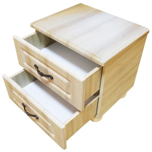 Dormitor Dynasty MDF Sonoma cu pat pentru saltea 160x200 cm [3]