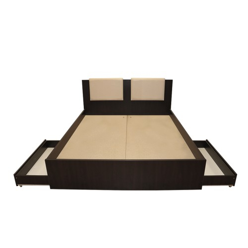 Dormitor Laguna cu pat 140x200 cu 2 sertare Wenge cu Vanilie [6]