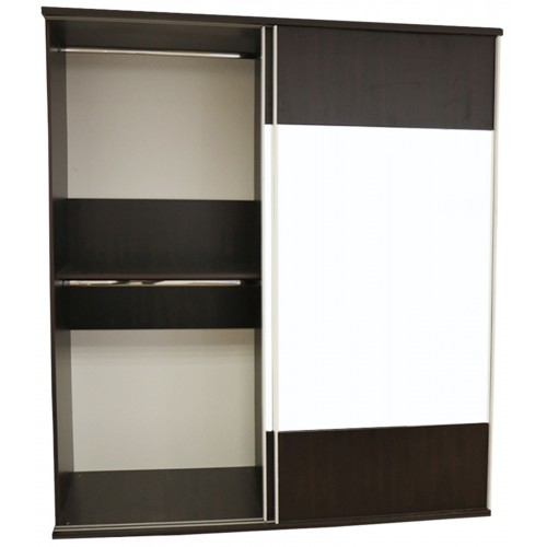 Dormitor Laguna cu pat 160x200 cu 2 sertare Wenge cu Vanilie [9]