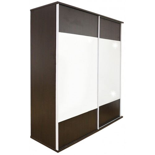 Dormitor Laguna cu pat 160x200 cu 2 sertare Wenge cu Vanilie [11]