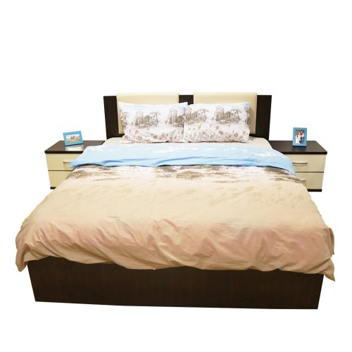 Dormitor Laguna cu pat 160x200 cu lada Wenge cu Vanilie [6]