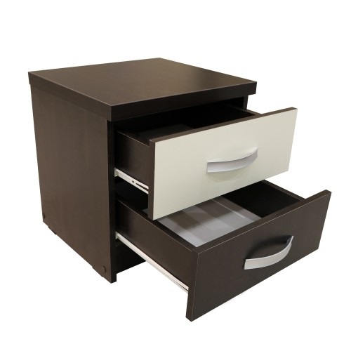 Dormitor Milano cu Pat Tapitat Wenge 140x200 cm [2]