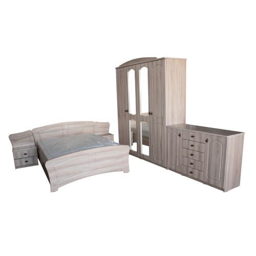 Dormitor Roma Sonoma cu pat 140x200 cm [6]