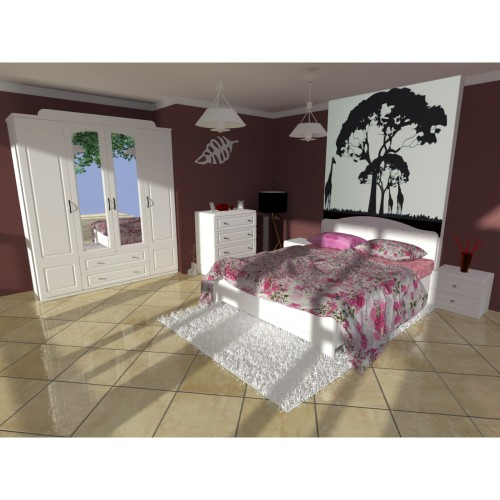 Dormitor Sara cu pat 140x200 cm cu somiera fixa [13]