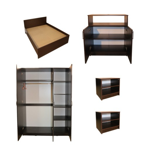 Dormitor Soft Wenge cu pat 120x200 cm [18]