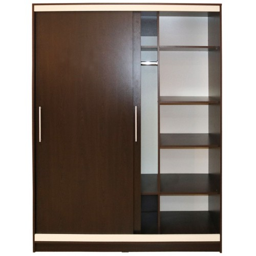 Dormitor Verona cu pat 160x200 cm, Wenge / Vanilie [9]