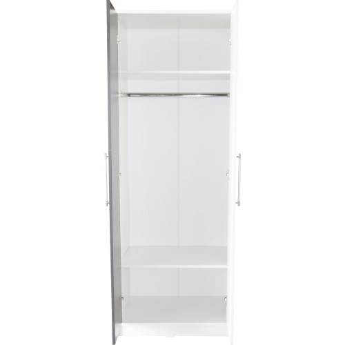 Dulap Iris 2 usi alb cu gri [5]