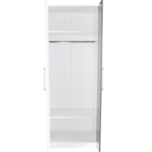 Dulap Iris 2 usi alb cu gri [2]