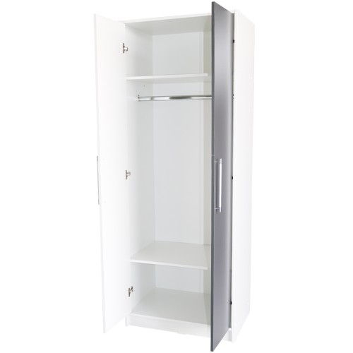 Dulap Iris 2 usi alb cu gri [3]