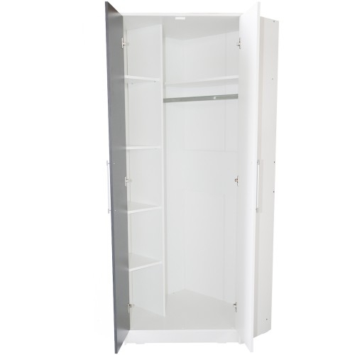 Dulap Iris colt alb cu gri [5]