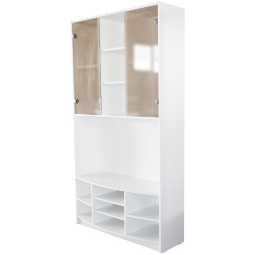 Dulap Iris vitrina alba [1]