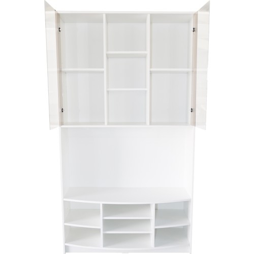 Dulap Iris vitrina alba [4]