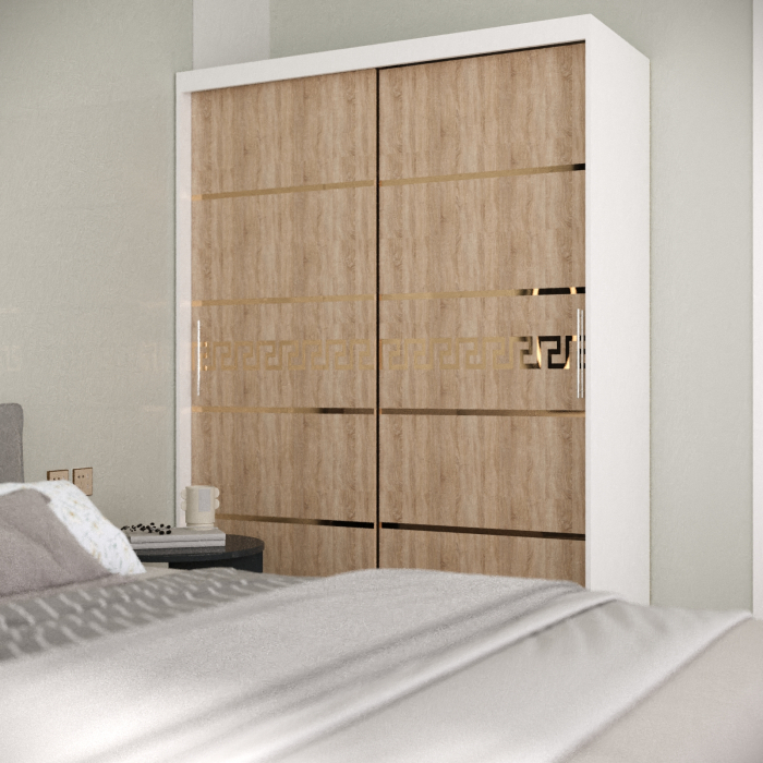 Dulap Serena Gold Alb&Sonoma [1]