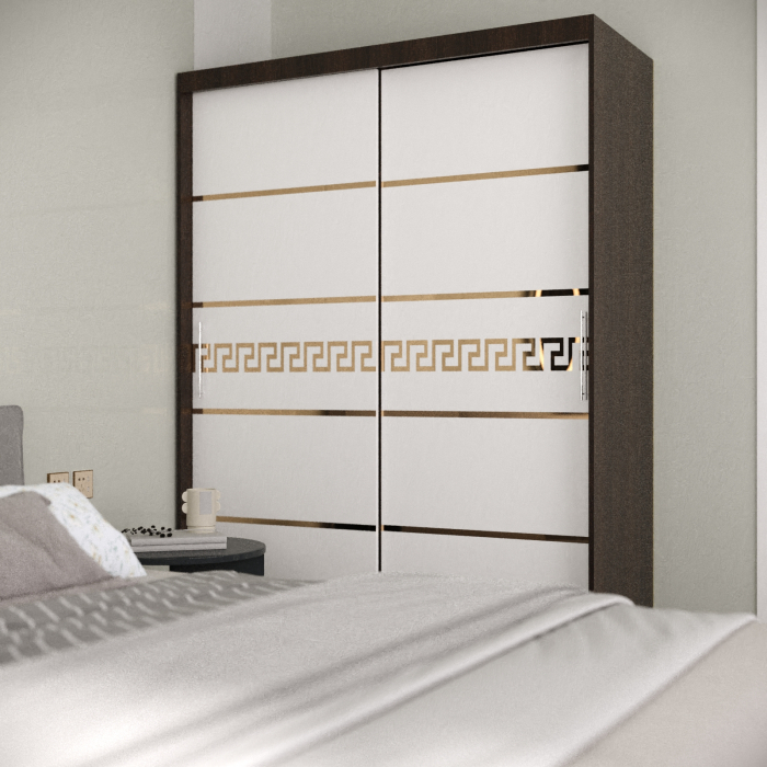 Dulap Serena Gold Wenge&Alb [1]