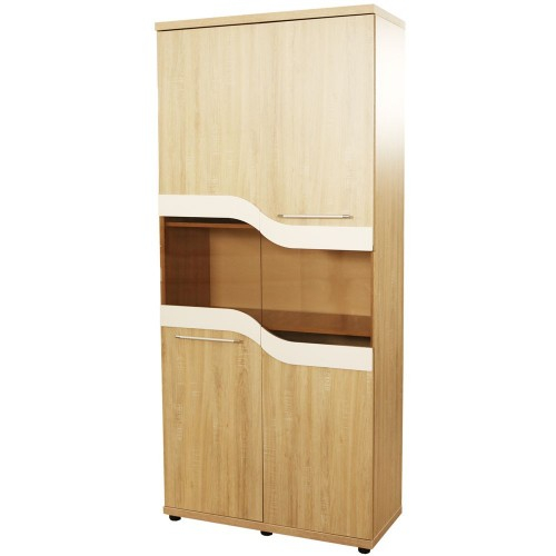 Dulap Sigma vitrina 2 usi sonoma [1]