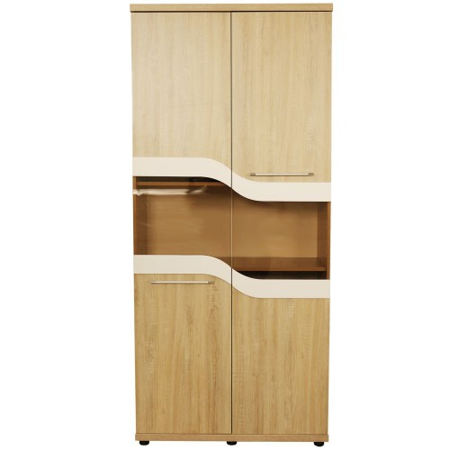 Dulap Sigma vitrina 2 usi sonoma [2]