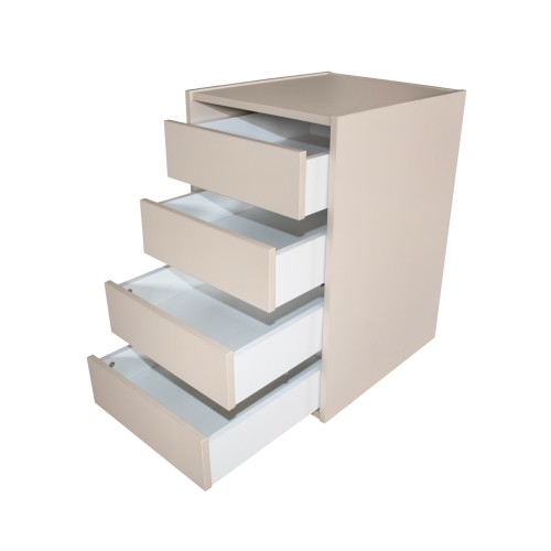 Gold Dulap 2000 Crem cu usi MDF Lucios + 1 Comoda [2]