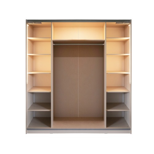 Gold Dulap 2000 Crem cu usi MDF Lucios [3]