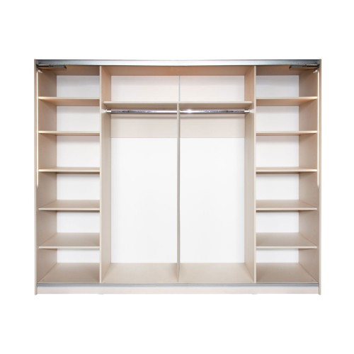 Gold Dulap 2500 Crem cu usi MDF Lucios [5]