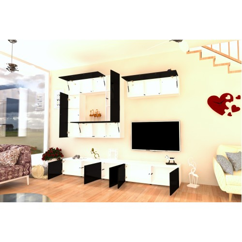 Living Armonia V2 PAL Negru Lucios - cu sistem "PUSH TO OPEN" [4]