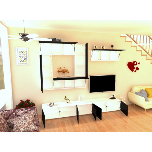 Living Armonia V2 PAL Negru Lucios - cu sistem "PUSH TO OPEN" [2]