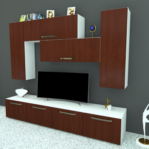 Living Armonia V4 MDF Cedru - cu manere [1]