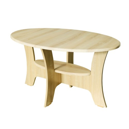 Masuta cafea Roma ovala, MDF Sonoma, 100 x 55 x 58 cm [1]