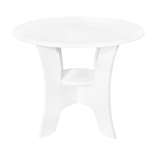 Masuta cafea Roma rotunda, MDF Alb, 68 x 54 cm [2]