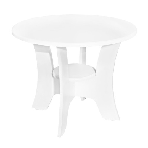 Masuta cafea Roma rotunda, MDF Alb, 68 x 54 cm [1]
