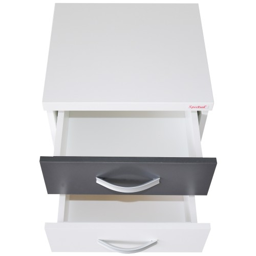 Noptiera Milano alb cu gri [2]