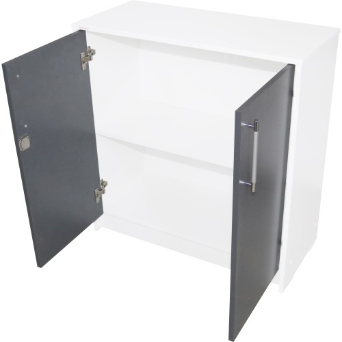 Office Alb/Gri Comoda Birou 2 usi [3]