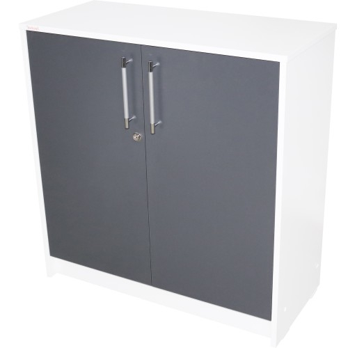 Office Alb/Gri Comoda Birou 2 usi [1]